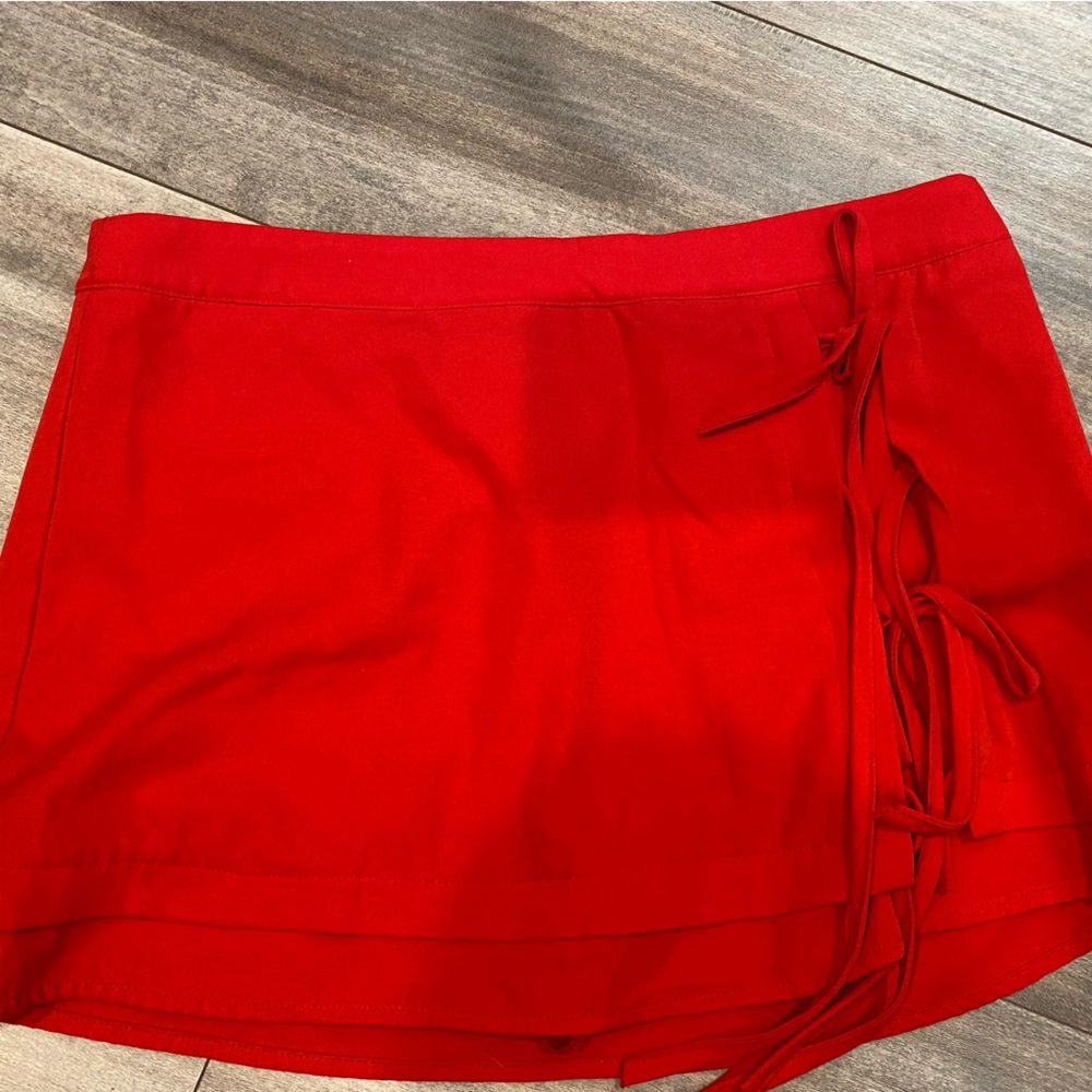SHEIN Red Mini Skirt